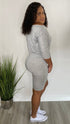 Soft Kisses Plus|plus size romper-heather gray